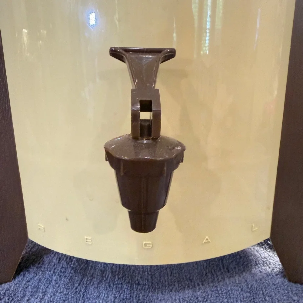 Regal Percolator Urn 10-30 Cup Harvest Gold Vintage Mid-Century Modern Works